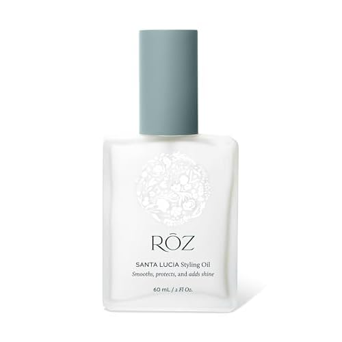 "R?Z Santa Lucia Styling Oil - smooths, protects, and adds shine. Vegan, cruelty free, FREE of silicone, sulfates, parabens and PEGS, color safe - 2 Fl.Oz / 60 ml"