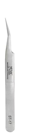 Alluring Slighty Curved St-17 Tweezers for Eyelash Extension By Vetus