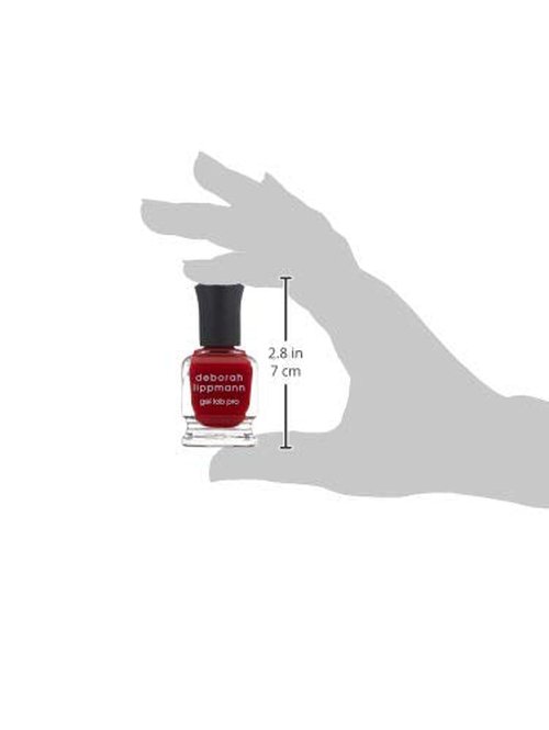 Deborah Lippmann Gel Lab Pro Nail Polish Treatment Enriched for Health, Wear, and Shine No Animal Testing, 21 Free, Vegan Red and Purple Colors