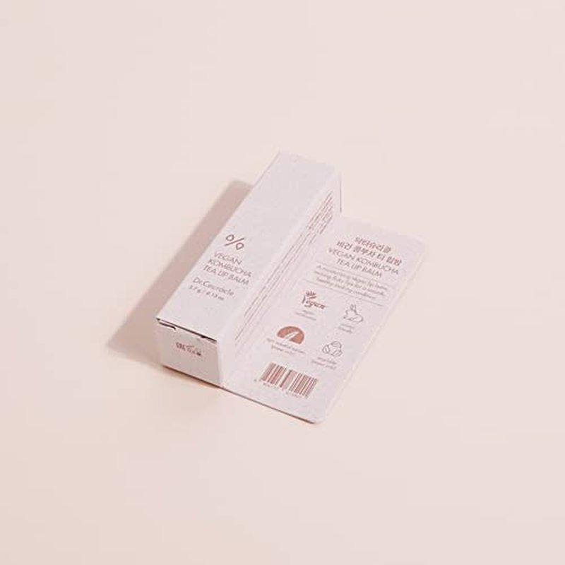 Dr.Ceuracle Vegan Kombucha Tea Lip Balm - Hydrating, Lightweight Moisturizer for Dry Lips | 3.7 g / 0.13 oz.