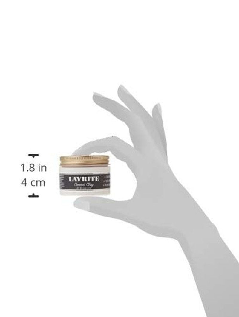 Layrite Deluxe Hair Clay - Strong Hold & Matte Finish | 1.5 Ounce for All Hair Types