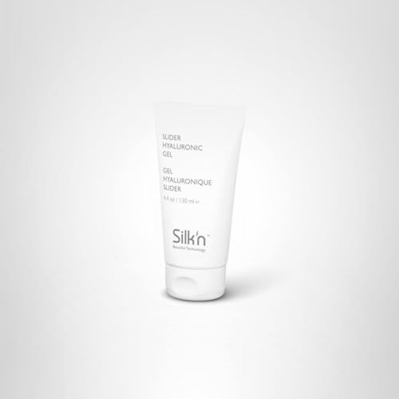 Silk'n Conductive Slider Gel, Moisturizing Hyaluronic Gel for Face and Body, for Skin Tightening Devices, Paraben Free, Sulfate Free, Fragrance Free & Water Based, 4.4 Fl Oz