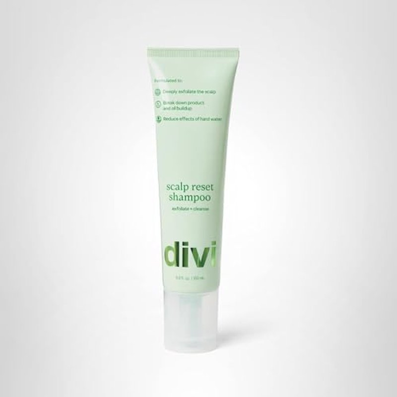 Divi Clarifying Scalp Reset Shampoo, Weekly Deep Cleansing Treatment for Product Buildup and Hard Water