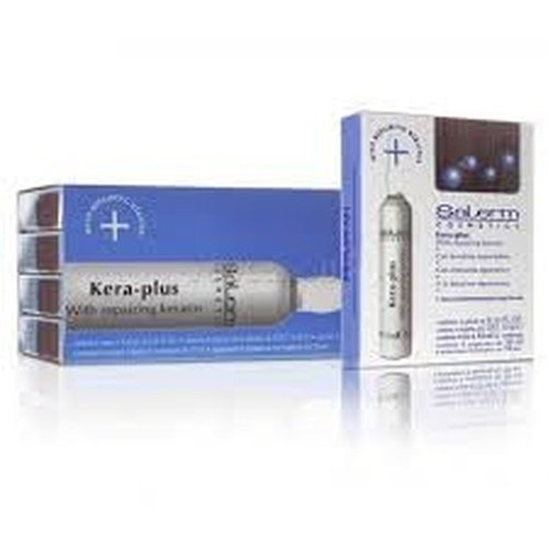 Salerm Kera-Plus Keratin Treatment - Repairing Formula, 0.44 Ounce for Healthy Hair