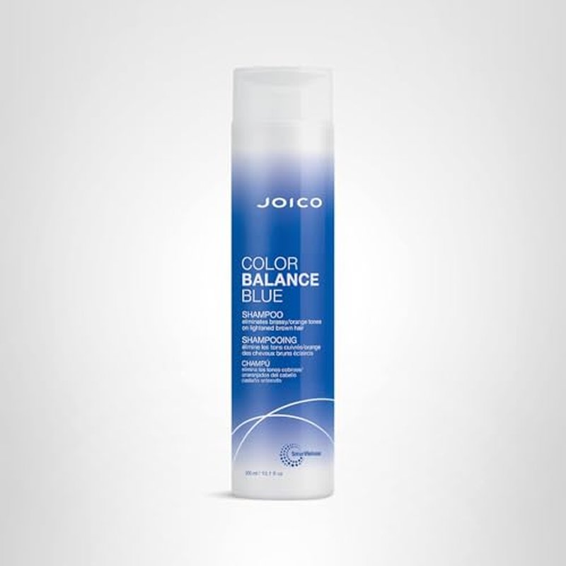 Joico Color Balance Blue Shampoo | For Lightened Brown Hair | Eliminate Brassy Orange Tones | Boost Color Vibrancy & Shine | UV Protection | With Rosehip Oil & Green Tea Extract | 10.1 Fl Oz