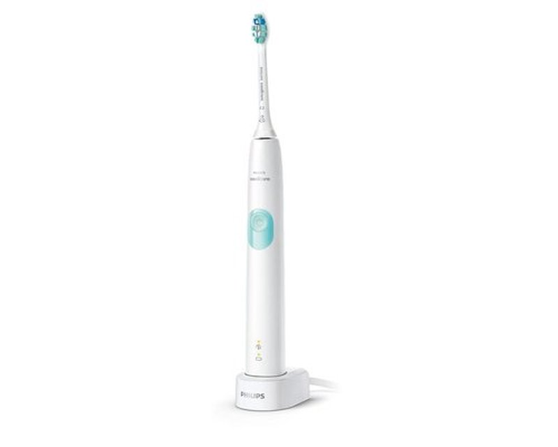 Philips Sonicare Electric Rechargeable Toothbrush - ProtectiveClean 4100 for Effective Plaque Control | White