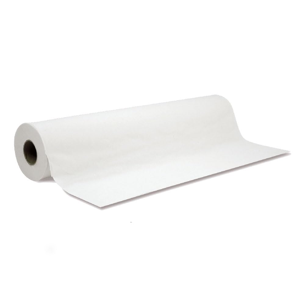 SKINACT White Disposable Non-Woven Bed Cover Roll Perforated (23" Wide X 375 Feet Long) Massage Table Sheets Wax Facial Chair