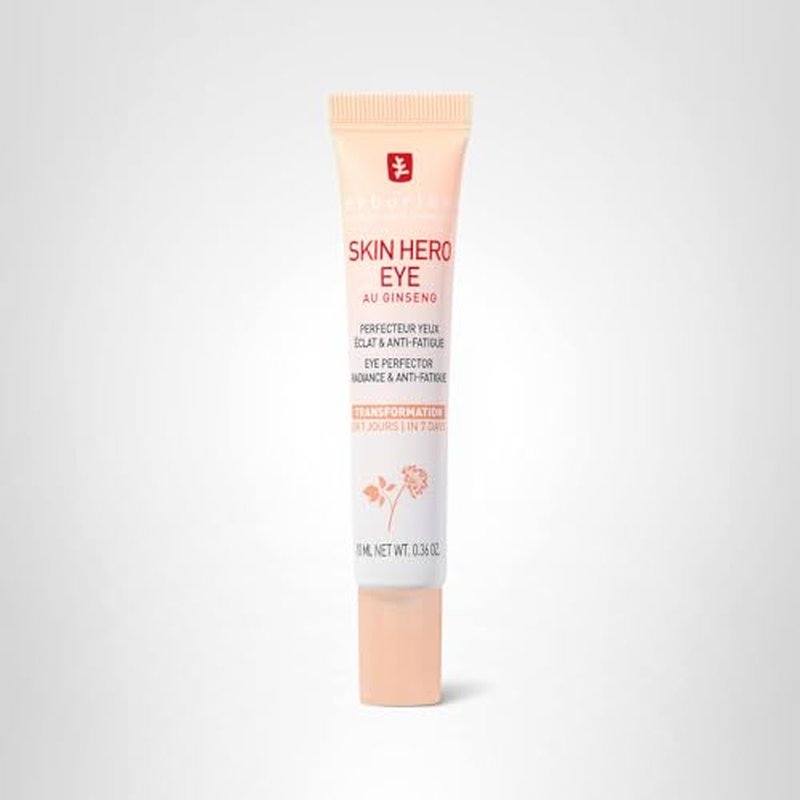 Erborian Skin Hero Eye Cream Perfector, De-Puffs, Hydrates & Blurs Appearance of Fine Lines & Wrinkes for Radiant, Smooth Skin, Korean Skincare