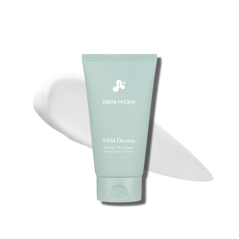 Papa Recipe Mild Derma Ectoin 1% Cream, Moisturizing and Hydrating Face Moisturizer for Dry and Sensitive Skin, Korean Skincare, 150ml 5.07fl oz