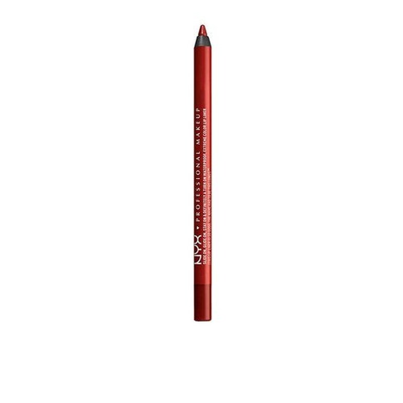 NYX PROFESSIONAL MAKEUP Slide On Lip Pencil - Deep Brick Red Lip Liner for Long-Lasting Color