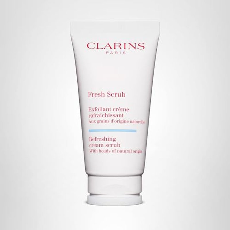 Clarins Fresh Scrub | Award-Winning | Refreshing, Cream-Gel Face Scrub With Natural Beads | Gently Exfoliates, Refreshes and Hydrates | Paraben-Free | SLS -Free | Mineral Oil Free | All Skin Types