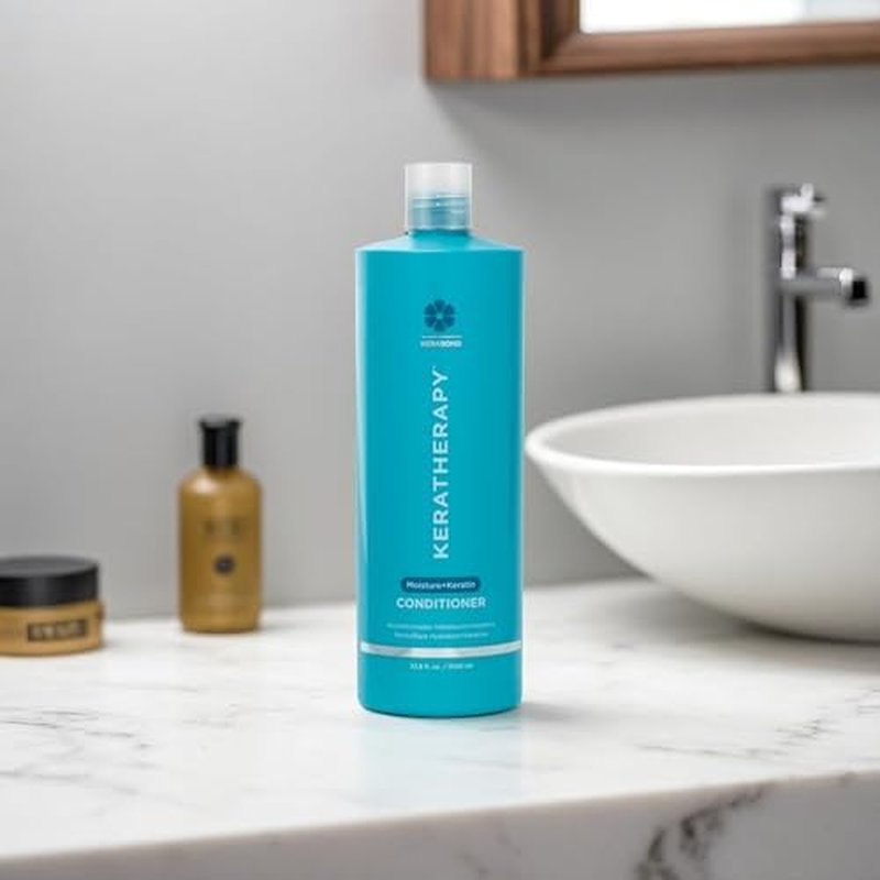 Keratherapy Keratin Infused Moisture Conditioner - Hydrating 33.8 fl. oz. Formula with Collagen & Jojoba Oil for Dry Hair