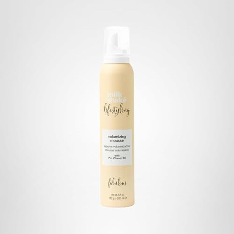 milk_shake Lifestyling Volumizing Mousse - Medium to Strong Holding Foam | Provides Body, Volume, and Curl Retention | 6.4 oz (200 ml)