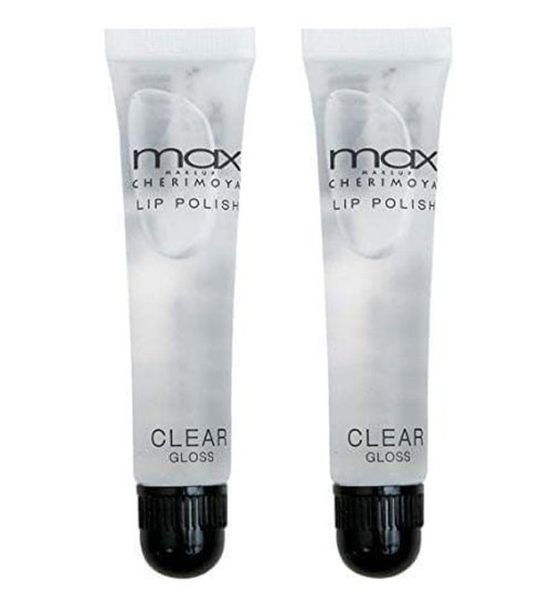 Cherimoya MAX Clear Lip Polish - Hydrating Formula for Luscious Lips | Set of 2 Pieces