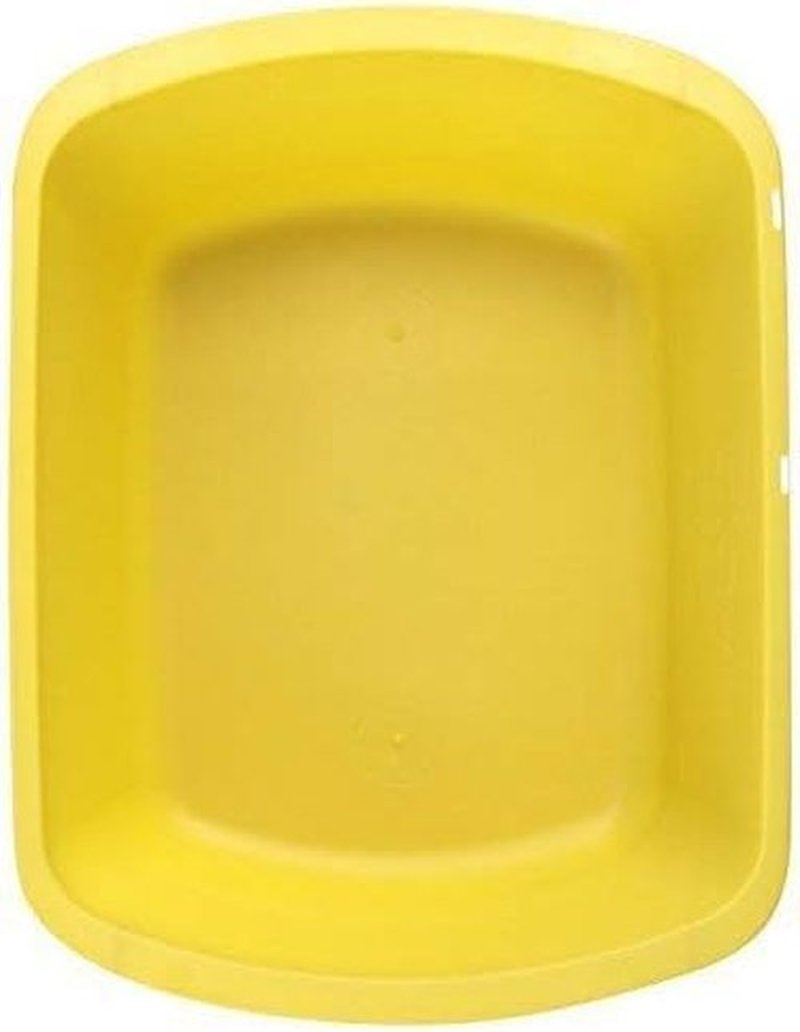 Portable Rectangular Plastic Wash Basin, 6 Quarts with Graduations, Gold (4 Pack)