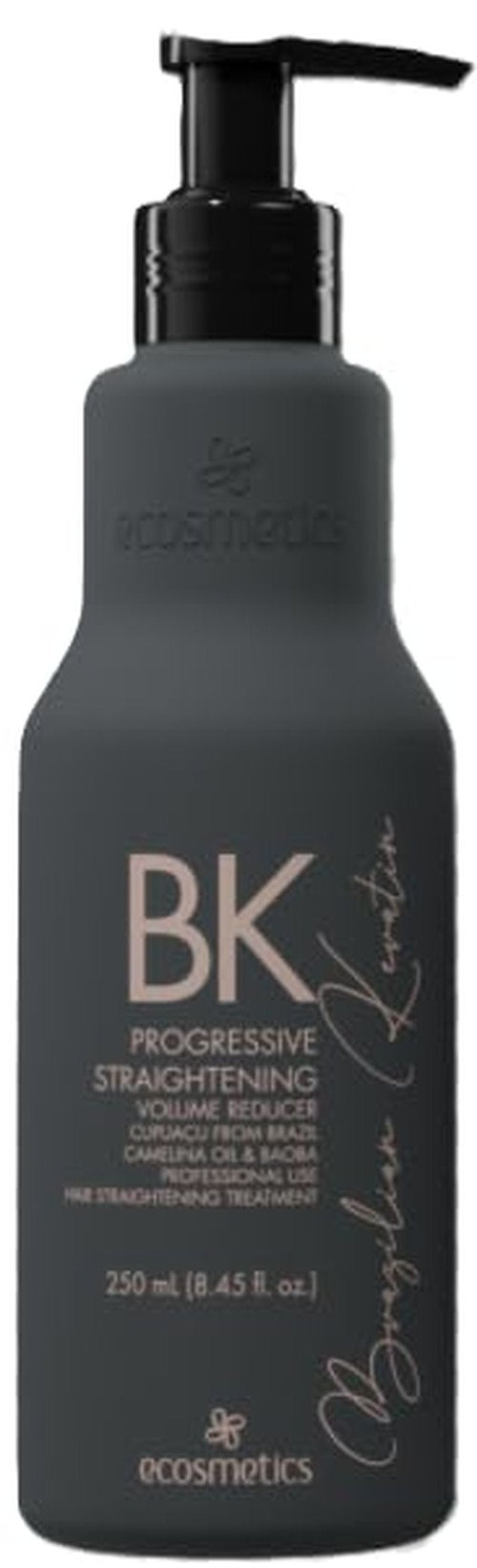 ECOSMETICS 250ML Brazilian Keratin Treatment Organic Blowout Complex | Nanoplastia | Straightening & Smoothing System | Volume Reducer | Queratina Brasileña Keratina Para Alisar el Pelo