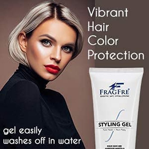 Regine Switzerland Firm Hold Hair Gel - Fragrance-Free Styling Gel for Strong Styles - 8 oz, Paraben-Free & Vegan