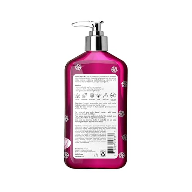 Hempz Holiday Body Lotion 2-Pack, Pink Peppermint Meringue and Vanilla Frosted Sugar Cookie Moisturizer, Fall and Winter Body Care, Gift for Men & Women, 17 oz Duo