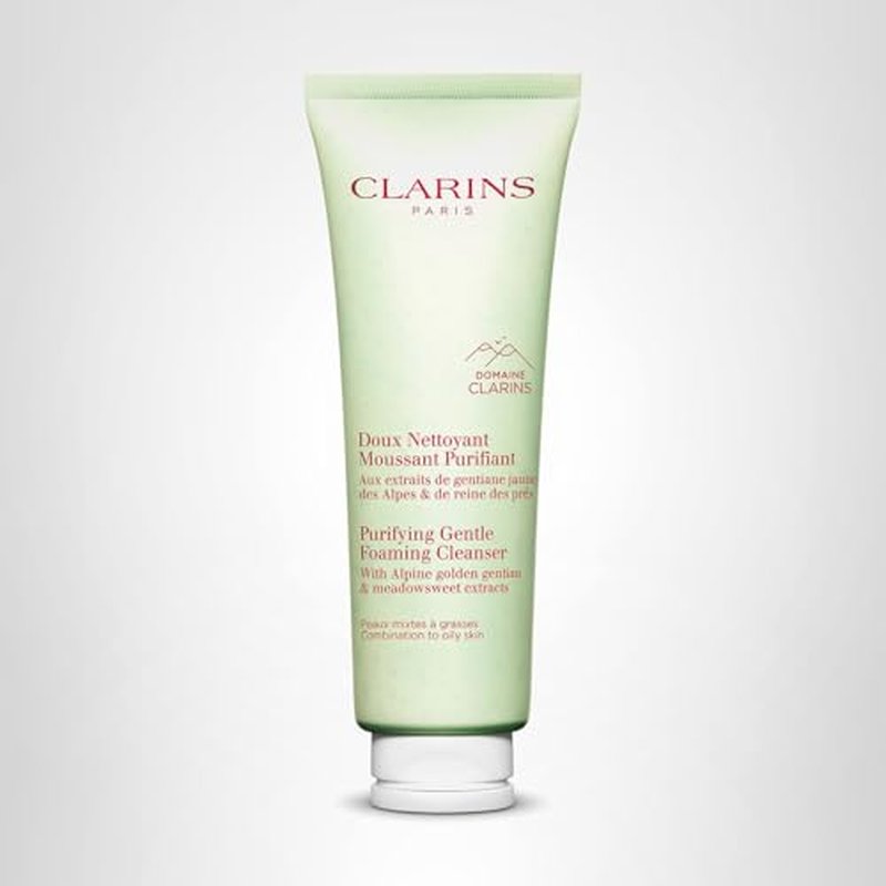 Clarins Purifying Gentle Foaming Face Cleanser | Cleanses, Purifies, Softens and Mattifies| Combination To Oily Skin Types