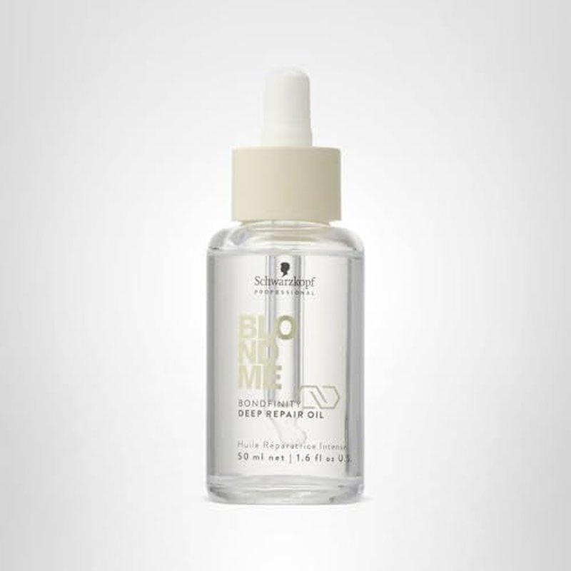 BlondMe Bondfinity Deep Repair Oil for Blonde Hair, 1.6 Fl Oz | Reduces Frizz | Heat Protection | Prevents Breakage |For Blonde, Lightened, & Grey Hair