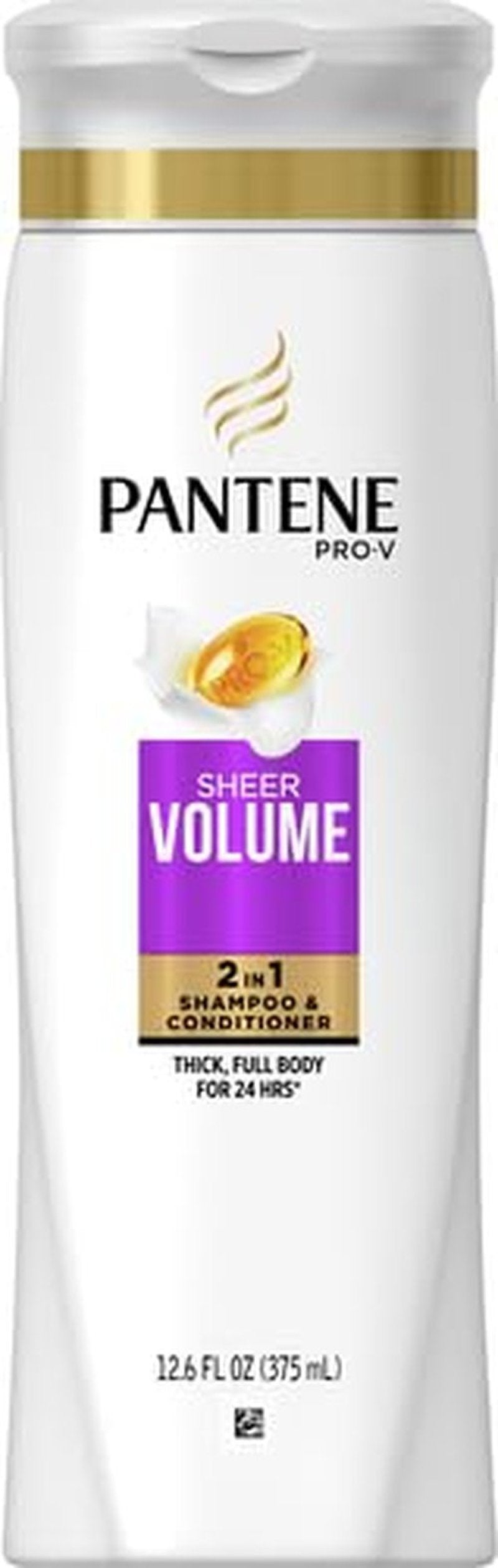 Pantene Pro-V 2 in 1 Shampoo & Conditioner - Sheer Volume with Collagen, 12.6 Ounce
