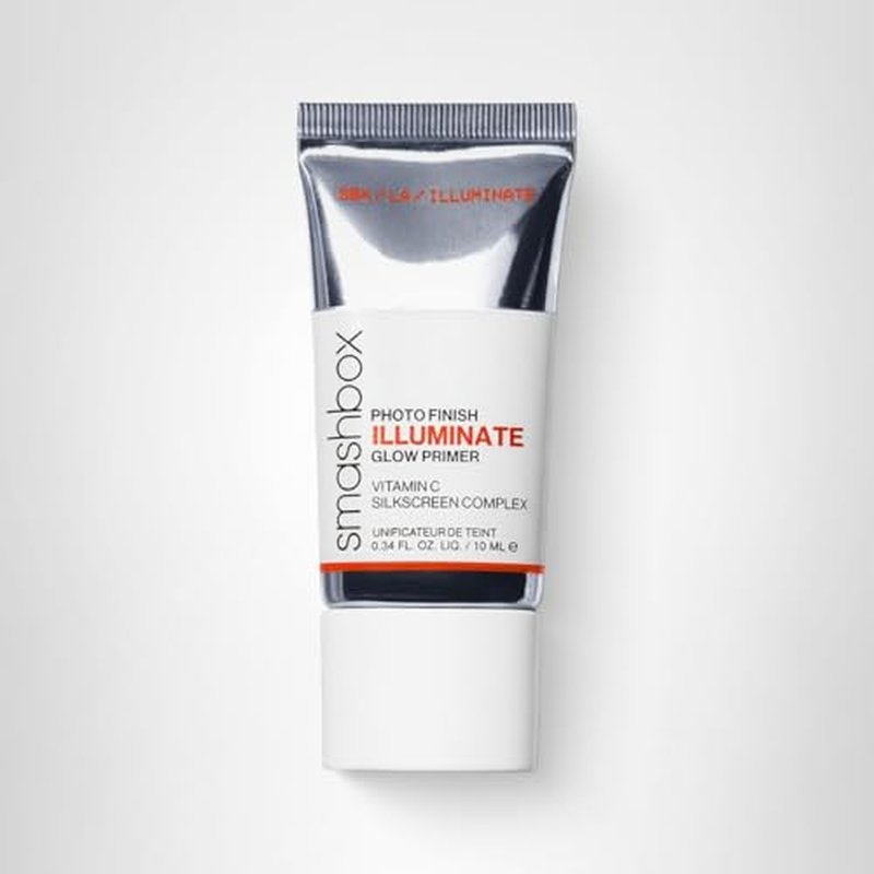 Smashbox Photo Finish Illuminate Glow Makeup Primer | Breathable, Strengthening Silky Barrier Primer For Glowy Skin | Silkscreen Complex, Vitamin C + Passion Fruit, 0.34 Fl Oz