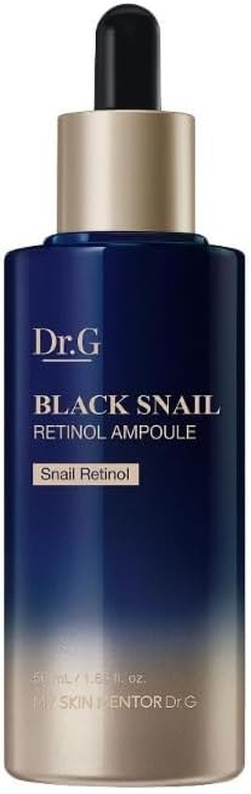 Dr. G Black Snail Retinol Ampoule - Advanced Anti-Aging Face Serum with Snail Mucin - 1.69 fl oz for Glowing Skin