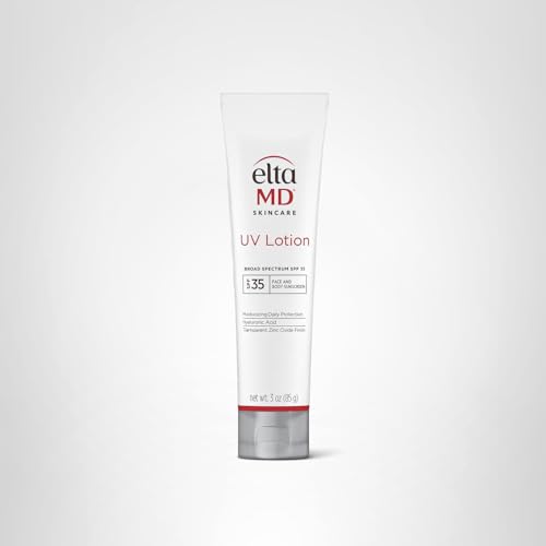 EltaMD UV Lotion Body Sunscreen, SPF 30+ Sunscreen, Body Lotion with SPF Made with Zinc Oxide and Hyaluronic Acid, 3.0 oz Pump
