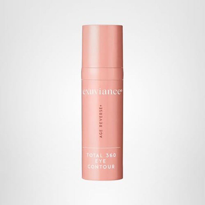 EXUVIANCE AGE REVERSE+ Total 360 Eye Contour, Anti-Aging Eye Cream, Brightens Dark Circles, Firms and Tightens Fine Lines and Wrinkles, with Caffeine, Hyaluronic Acid, and Peptides, 15g