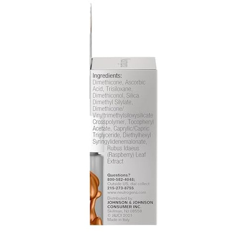 Neutrogena Rapid Tone Repair 20% Vitamin C Face Serum Capsules, Daily Facial Serum with Vitamin C to Help Brighten Skin Tone & Reduce Look of Dark Spots, 7 ct