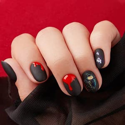 Abodhu Acrylic Natural Nail Tips Kit 500 Pcs French Tip Nails Set Square Half Cover False Nails with Glue, Files, Clipper, Storage Case, Nail Art for Salons and Home DIY, 10 Sizes