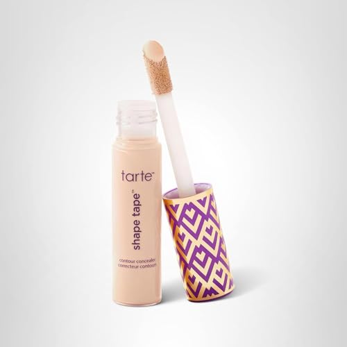 tarte shape tape concealer – Full-Coverage Creaseless Soft Matte Finish, Brightening Under-Eye & Face Makeup, 16hr Longwear, Vegan & Cruelty-Free, full size, 12B fair beige