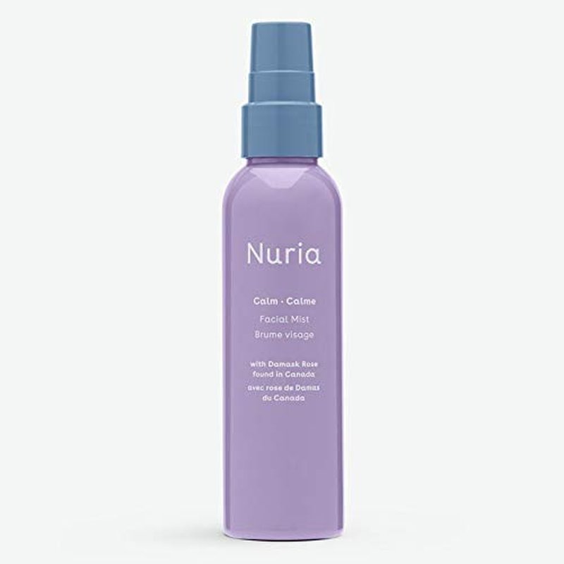 Nuria Calm Facial Mist - Fragrance-Free Damask Rose Water Spray with Marigold Extract | 120mL/4.1 fl oz