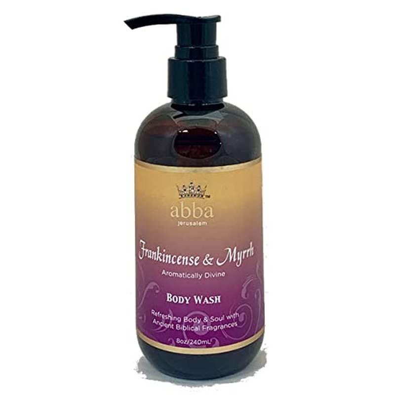 Frankincense & Myrrh Body Wash by [Brand Name] - Nourishing Formula, 8 Oz with Pump