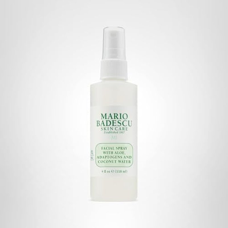 Mario Badescu Setting Facial Spray Mist with Aloe & Coconut Water, Refreshing and Hydrating Makeup Spray, Alcohol Free, Fragrance Free, Dye & Sulfate Free