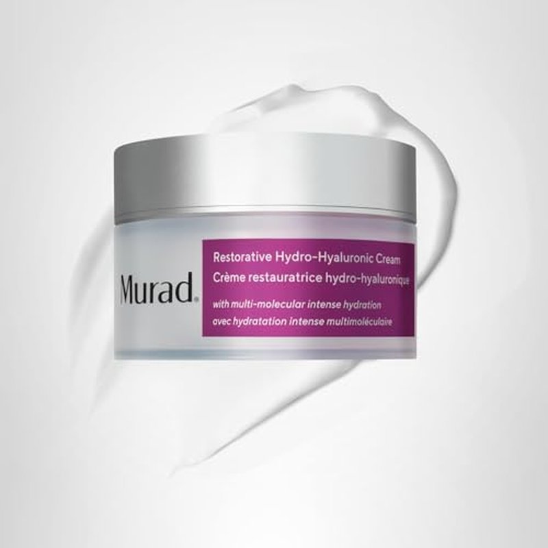 Murad Restorative Hydro-Hyaluronic Face Cream – Moisture-Boosting Formula with Hyaluronic Acid, Coconut Extract, Botanical Oils & Shea Butter for Lasting Hydration, Plump, & Smooth Skin - 1.7 Fl Oz