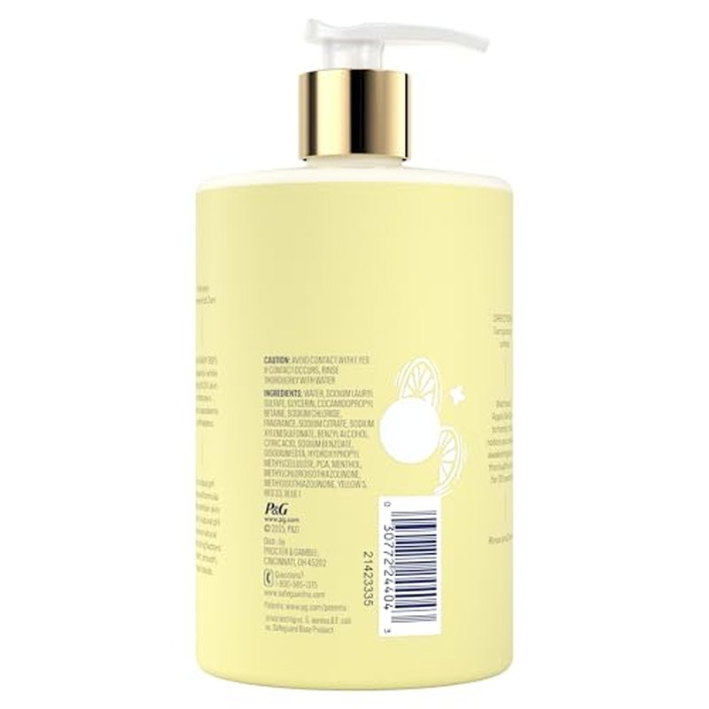 Safeguard Liquid Hand Soap, Skin Zen, Washes Away 99% Bacteria, Made with Natural Moisturizers & 2X Skin Conditioners, Safeguarding Families, PH Balanced Formula, Lemon & Yuzu Scent, 16 oz