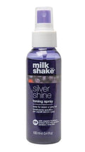 milk_shake Silver Shine Toning Spray - Platinum Hair Violet Pigment Spray | Counteracts Unwanted Yellow/Golden Tones| Strengthens and Hydrates | 3.4 fl oz (100 ml)
