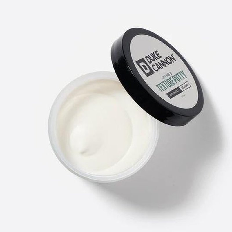 Duke Cannon Dry Hold Texture Putty – Medium Hold, No Shine Hair Styling Paste for Men, 4.6 oz