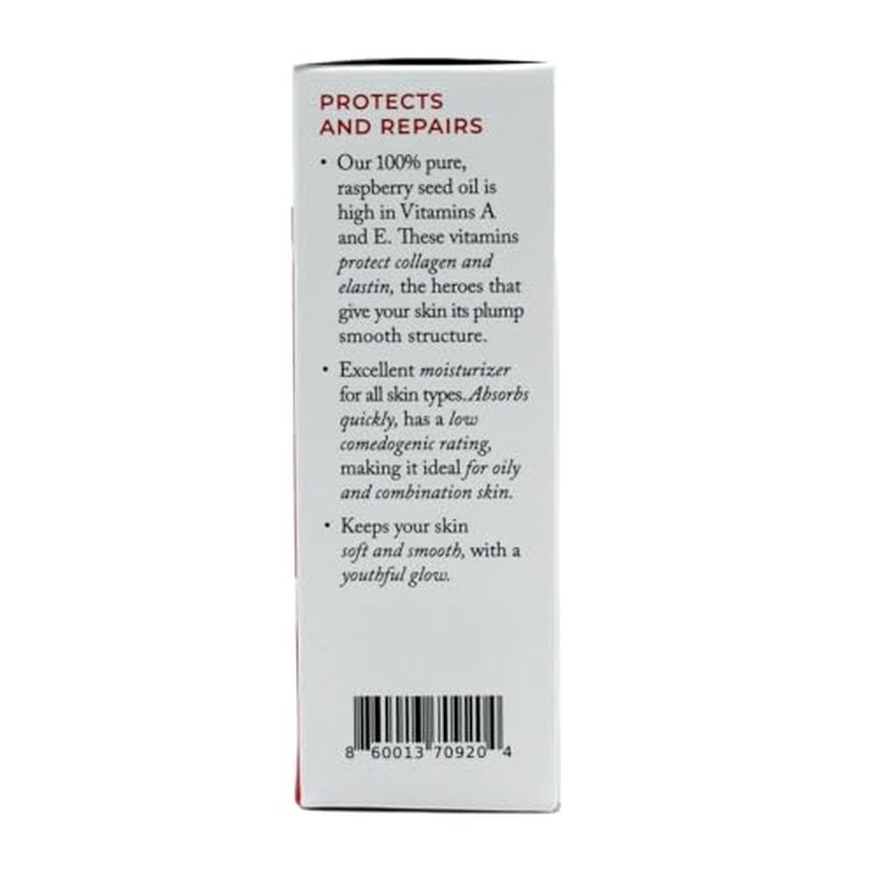 Berry Beautiful Pure Red Raspberry Seed Oil – 1 fl oz | Cold-Pressed, Unrefined, Extra Virgin | Grown and Pressed in Washington State
