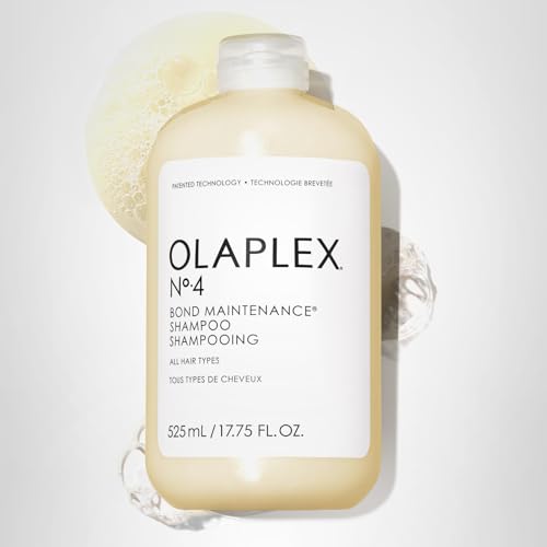 Olaplex Nº. 4 Bond Maintenance Shampoo: Reduces Breakage & Strengthens Hair | Hydrates, Smooths & Detangles | For Coily, Curly, Straight, and Wavy, 525 mL / 17.75 Fl Oz