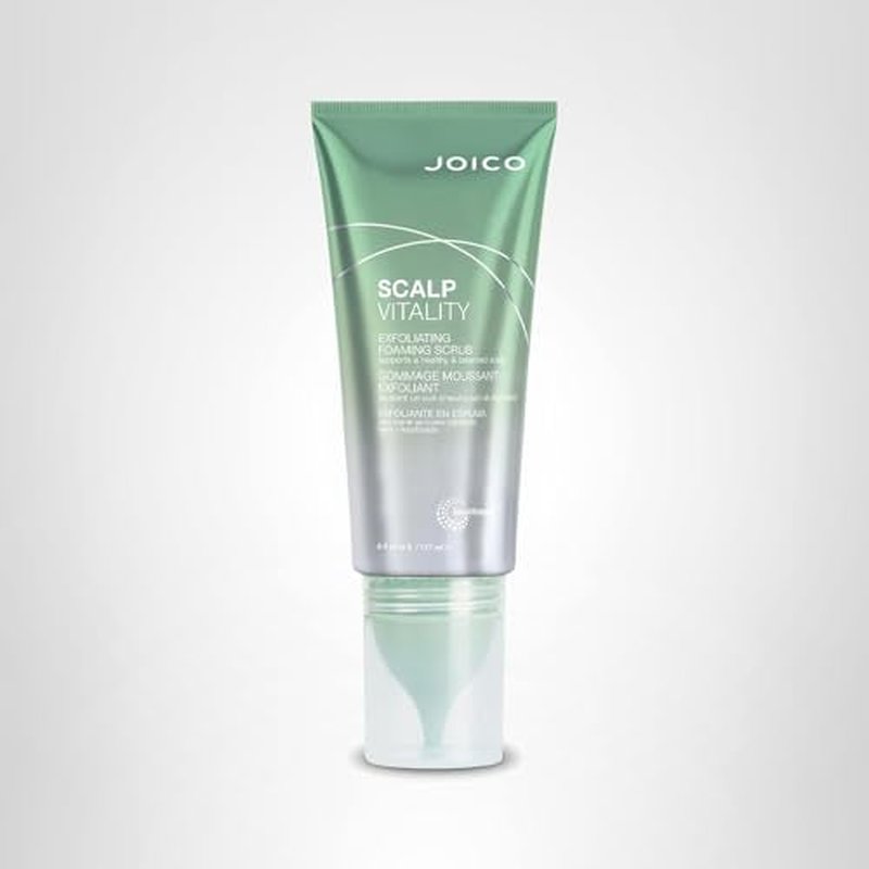 Joico Scalp Vitality Exfoliating Foaming Scrub | Supports A Healthy & Balanced Scalp | For Dry, Oily and Itchy Scalp | Removes Excess Oil & Product Buildup | Cooling Sensation | 6 Fl Oz