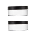 ccHuDE 2 Pcs 50g Plastic Loose Powder Case Empty Cosmetic Powder Container Refillable Makeup Powder Jar Portable Powder Box for Travel