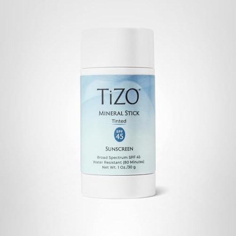 TiZO Mineral Stick Tinted SPF 45 | Water Resistant (80 minutes) | Broad Spectrum Sunscreen | UVA/UVB Protection | Invisible to Sheer Finish | Easy On-the-Go Application | 1 oz / 30 g