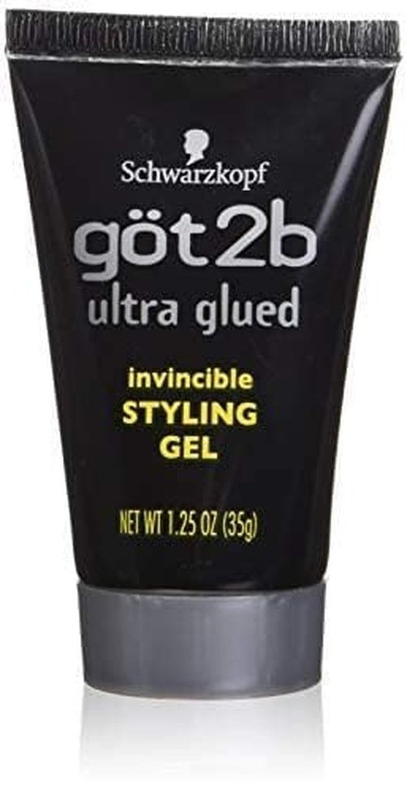 Got 2b Ultra Glued Styling Gel - Invincible Hold, 1.25 Ounce (2 Pack) for All-Day Style