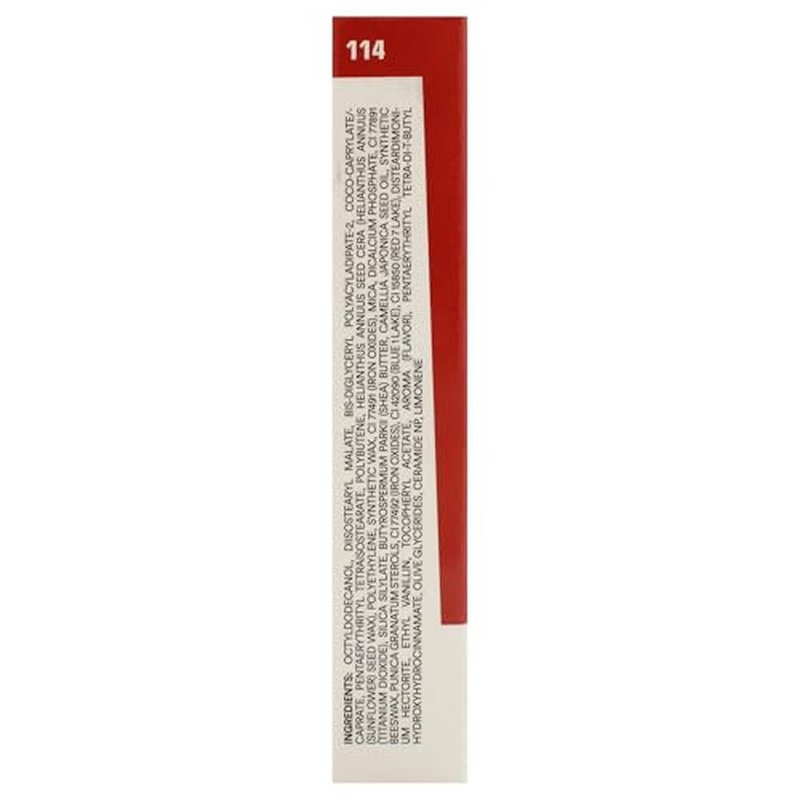 3INA The Color Lip Glow - Highly Pigmented Lipstick for Women with Shea Butter - Lip Gloss and Lip Balm Effect - 114 Rich Terracotta Brown - 0.05 oz