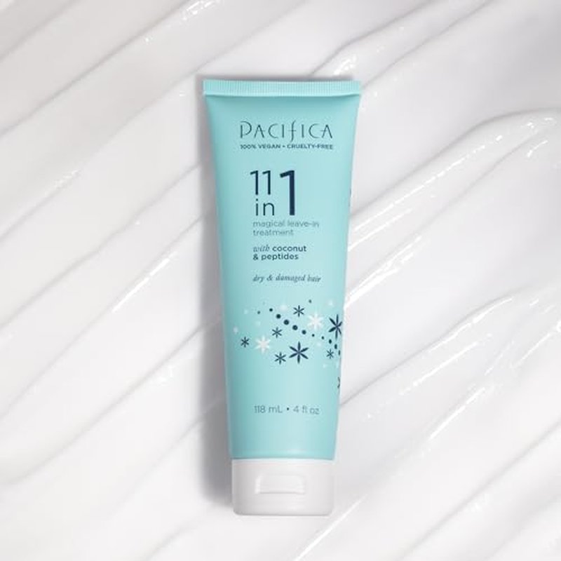 Pacifica Leave In Conditioner - 11 in 1 Magical Hair Treatment - Strengthen & Repair Damaged Hair - Deep Conditioning for Dry Hair Adds Shine & Anti-Frizz for Straight, Wavy & Curly Hair Care, Vegan