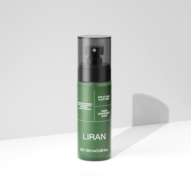 LIRAN Volumizing Prep Spray - 100 ml Green Cedarwood Scent for Instant Volume & Matte Finish