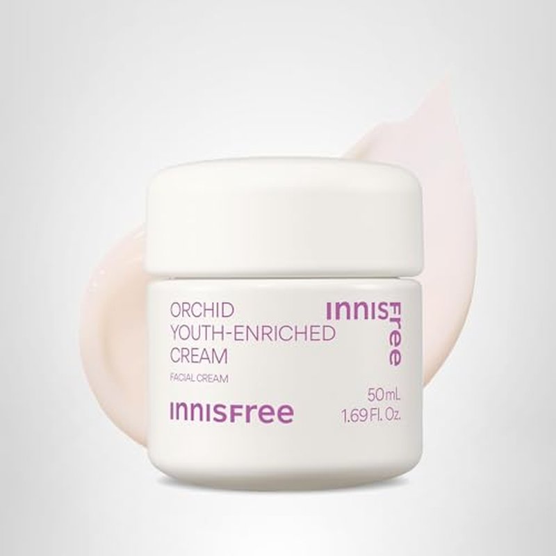innisfree Orchid Youth-Enriched Cream, Korean Face Moisturizer for Firming, Hydration, and Youthful Skin