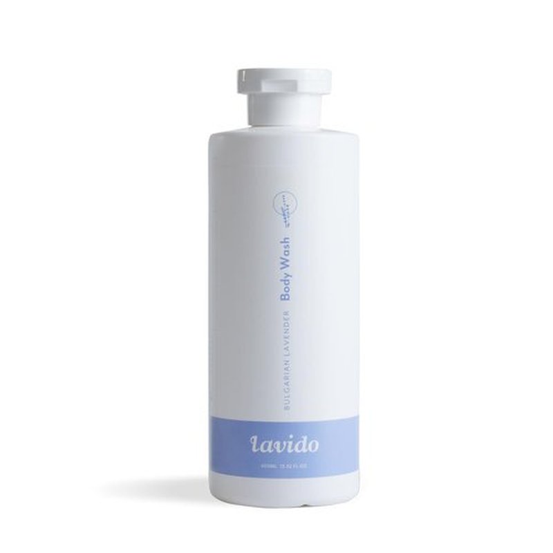 Lavido - Natural Bulgarian Lavender Intoxicating Body Wash | Cleanse, Refresh + Hydrate Skin (13.5 fl oz | 400 ml) PACKAGING MAY VARY